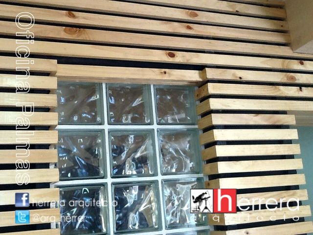 Detalle muro de madera.