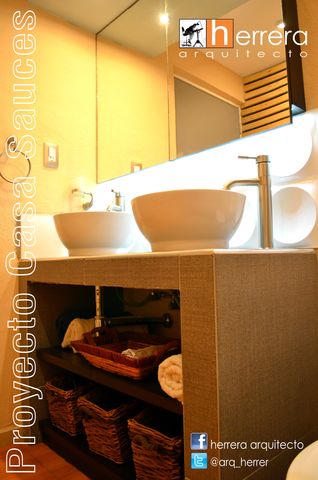 Remodelación baño completo de planta alta. Iluminación con leds