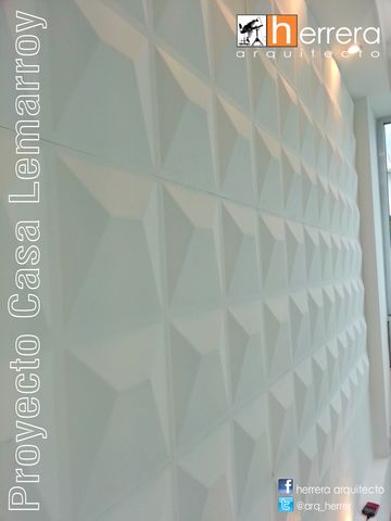 Muro de paneles 3D Wall en Biblioteca