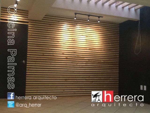 Detalle del muro de madera.