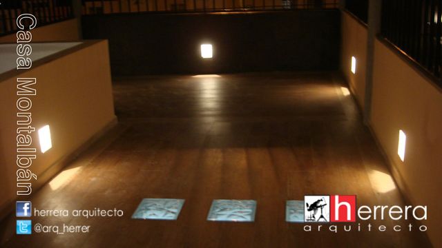 Terraza iluminada