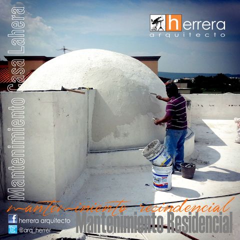 Reparación de cúpula en azotea.
